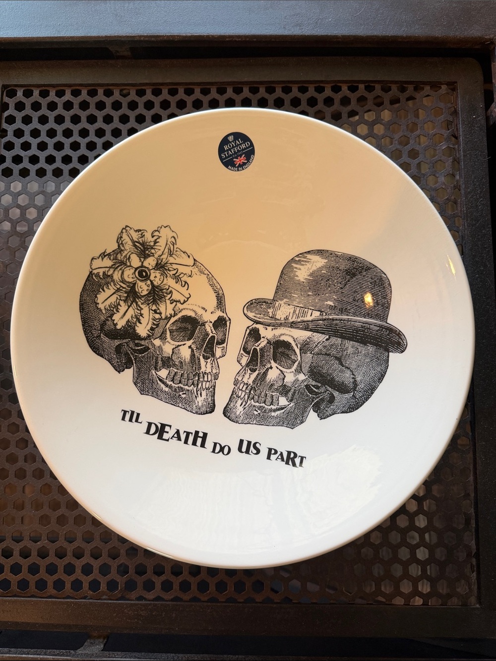 NWOT “Til Death Do Us Part” Large Serving Bowl by Royal Stafford